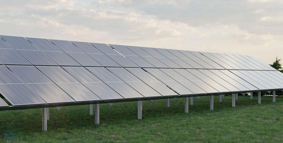 Konstruktioner för solceller på marken