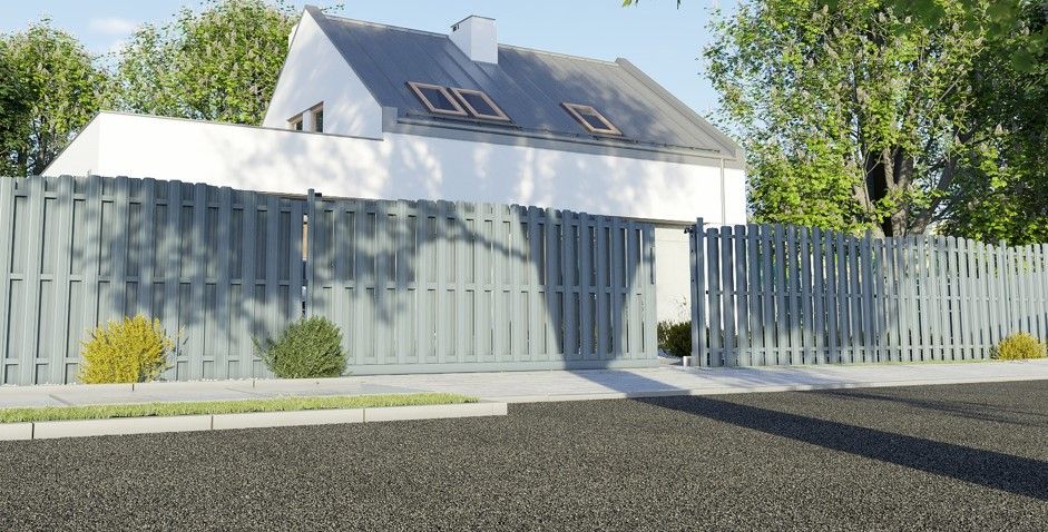 Aluzinc dubbelt staket