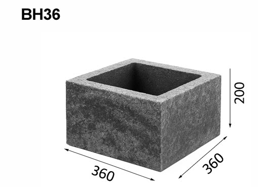 betongstaketstolpe Roma BH36