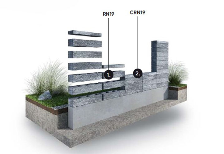 Roma Nova betong staket