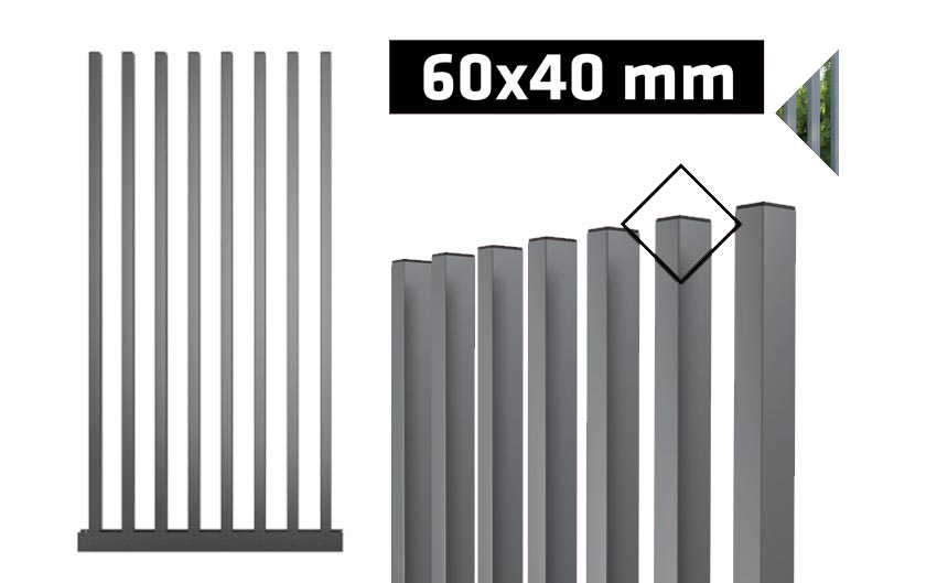 modernt st&aring;lstaket