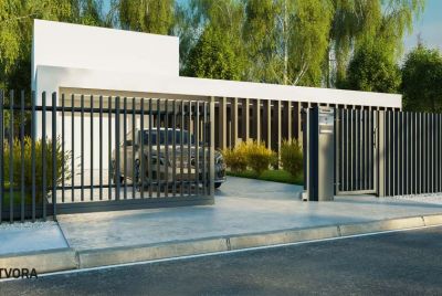modernt staket