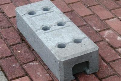 Byggstaket fot, betong